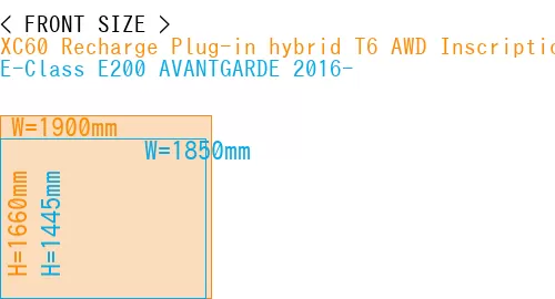 #XC60 Recharge Plug-in hybrid T6 AWD Inscription 2022- + E-Class E200 AVANTGARDE 2016-